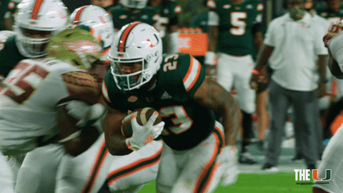 Hawaii Game Football Player Fast Run GIF