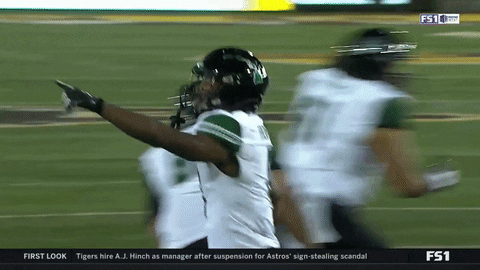Hawaii Game Player Of Football Pointing GIF