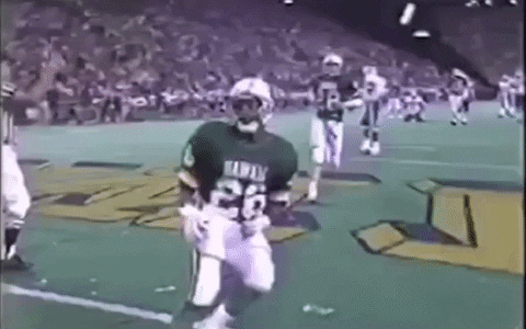 Hawaii Knee Touches Ground Football GIF
