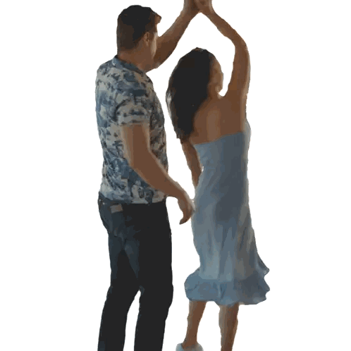 Hawaiian Shirt Dancing Couple