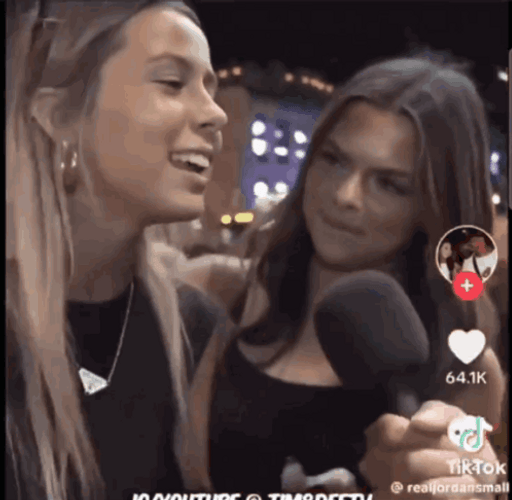 Hawk Tuah Giggly Ladies Blunt Interview GIF