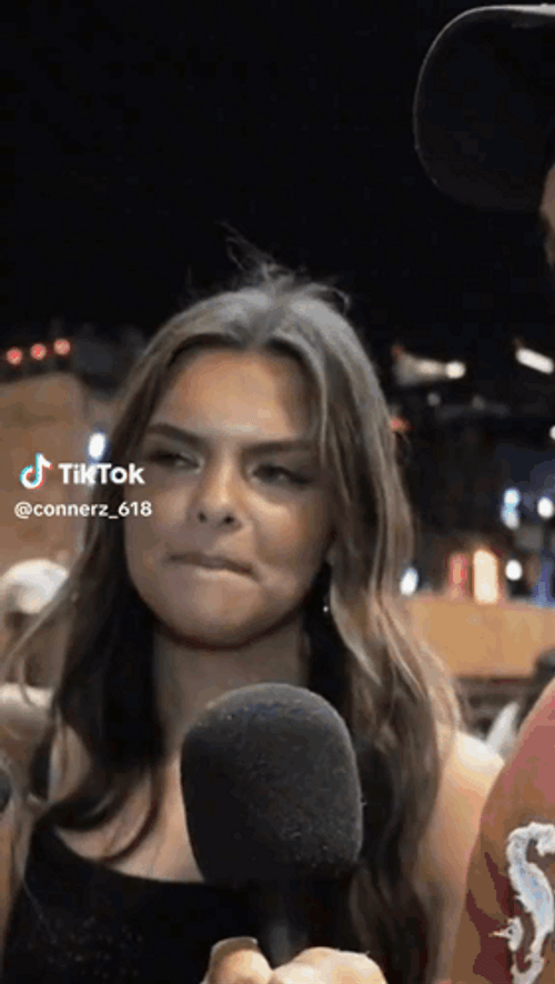 Hawk Tuah Pretty Naughty Lady Interview GIF
