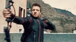 Hawkeye Clint Barton Shooting Emp Arrow GIF