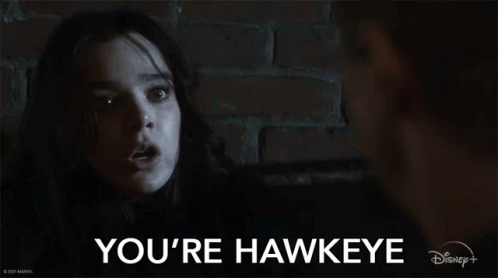 Hailee Steinfeld Asking You're Hawkeye GIF