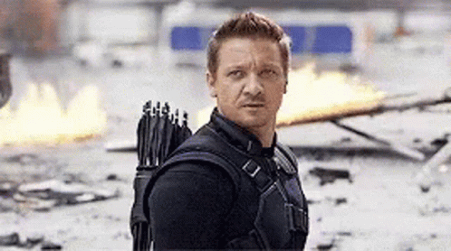Hawkeye Clint Barton Made You Look GIF