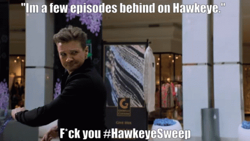 Hawkeye Clint Barton Fighting Enemy GIF