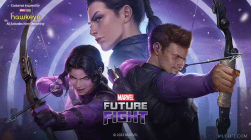 Hawkeye And The Marvels Show Illustration GIF