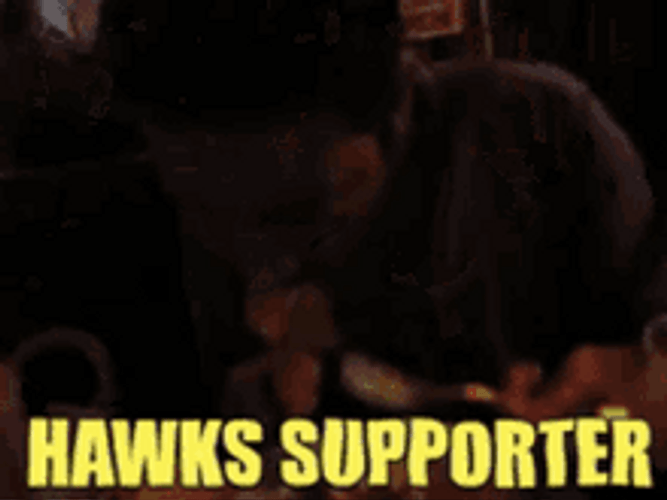 Hawks Supporter Munching Food GIF