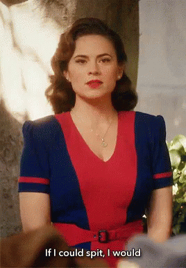 Hayley Atwell If I Could Spit I Could GIF