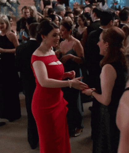 Hayley Atwell Red Dress GIF