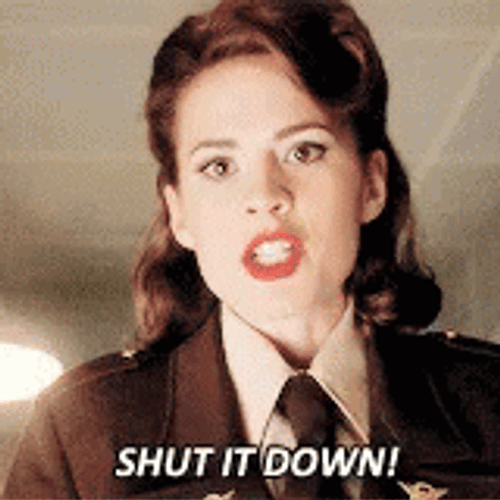 Hayley Atwell Shut It Down GIF
