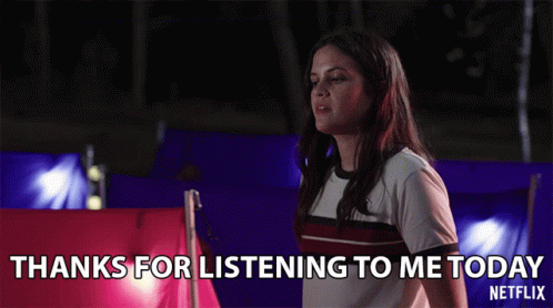 Hayley Woods Thanks For Listening Today GIF