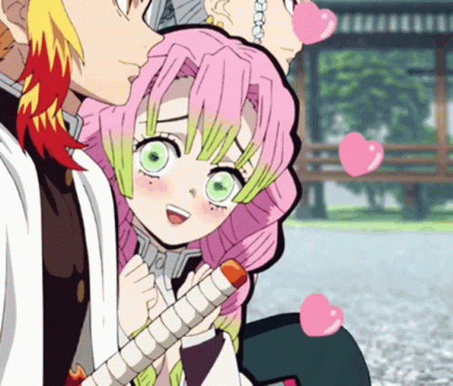Mitsuri Kanroji Pink Heart GIF