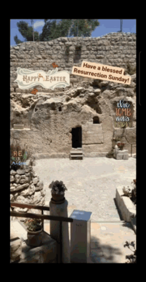 He Has Risen Empty Tomb Resurrection Sunday GIF