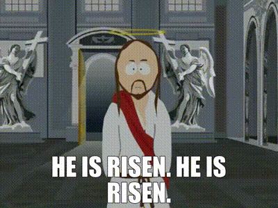He Is Risen Jesus Walking GIF