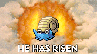 He Is Risen Omanyte Pokemon GIF