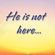 He Is Risen Sunset Background GIF