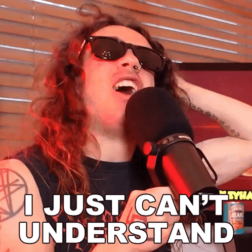 He Just Can't Understand GIF