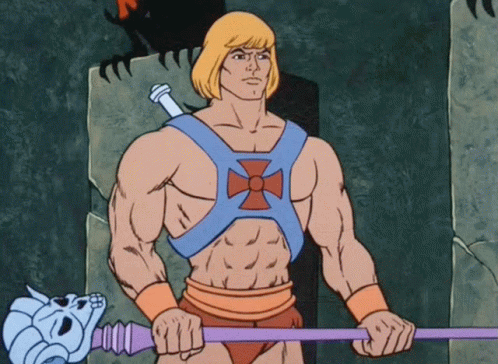 He-Man Holding Purple Staff