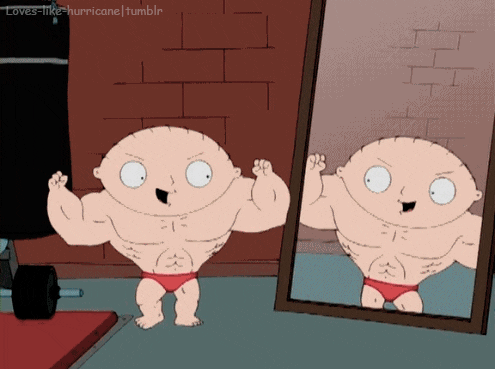 He Man I Have The Power Stewie Griffin Gym GIF