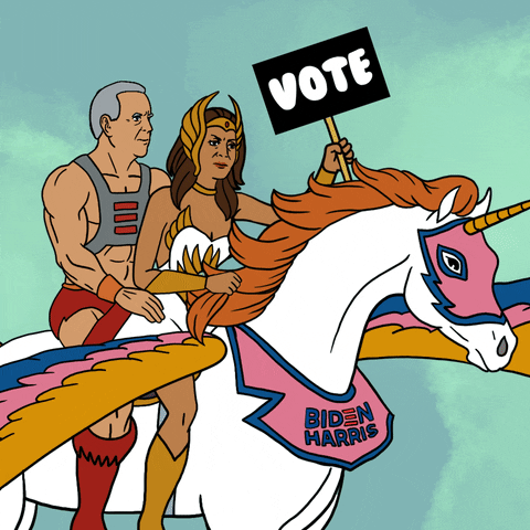 He Man Joe Biden Vote GIF