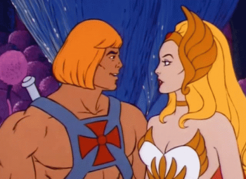 He Man She Ra Hug GIF