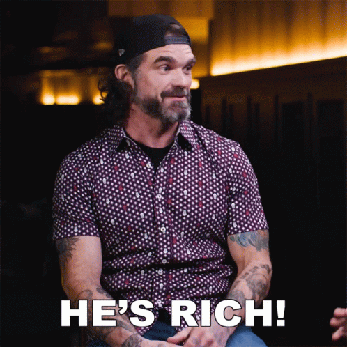 He's Rich Chris Henderson Explaining GIF