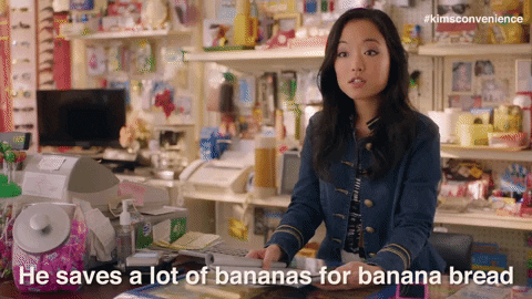 He Saves A Lot Of Banana By Spinning Banana Bread GIF