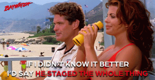 He Staged The Whole Thing GIF