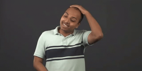 Man Rubbing Head GIF