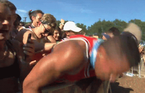 Head Banging Fans Lit Concert GIF