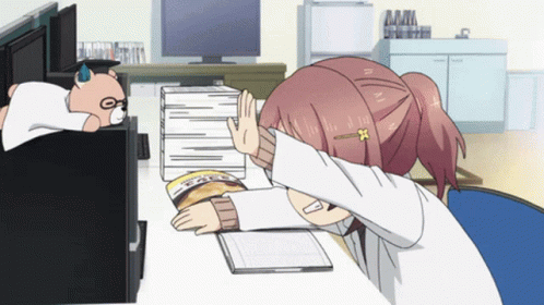 Head Desk Kotonoha Kanade GIF