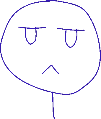 Head Drawing With Xs