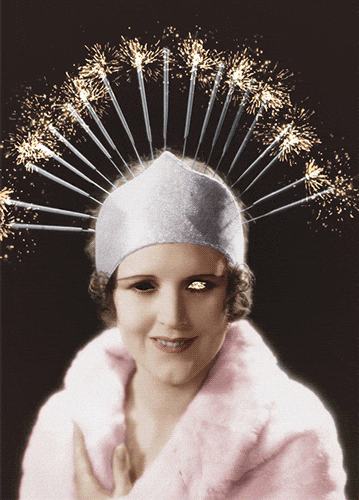 Head Dress Sparklers GIF