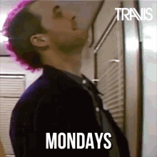 Head Hitting Against Wall Monday Good Morning GIF