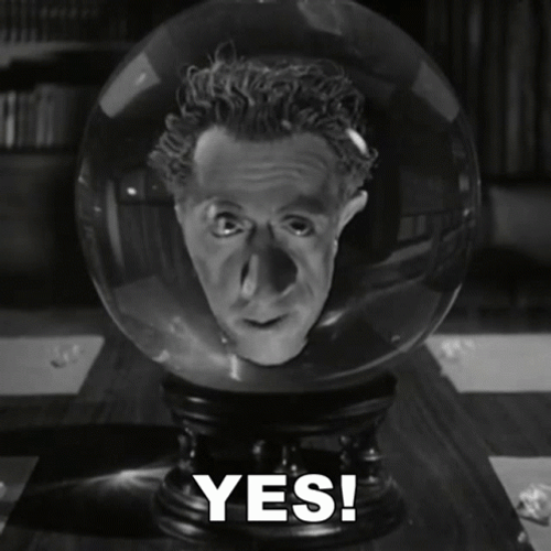 Head Inside Crystal Ball Frankenstein GIF
