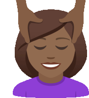 Head Massage Joypixels Sticker GIF