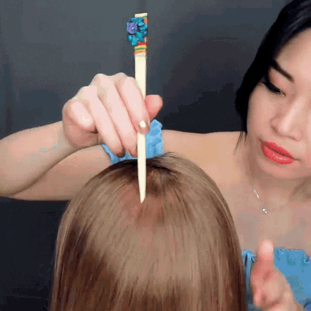 Head Massage Tingting Gif GIF