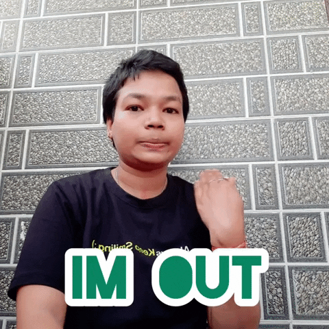 Head Out Neck Hand Sign GIF