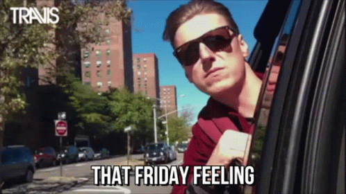 Head Outside The Car Friday Feeling GIF