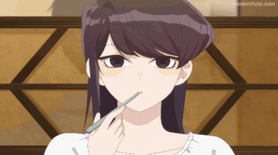 Head Pat Komi Can't Communicate GIF