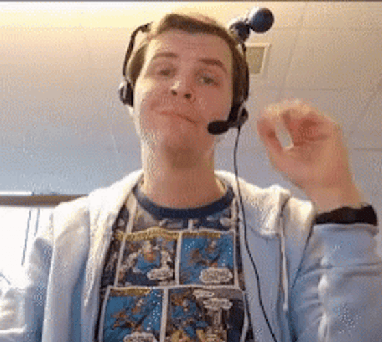 Head Set Drop Call Center GIF