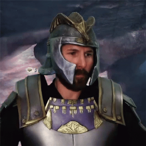 Head Shake By A Super Hero Man In Costume GIF