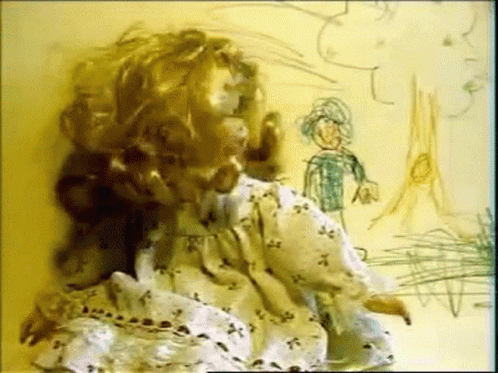 Haunted Doll Head Spinning GIF