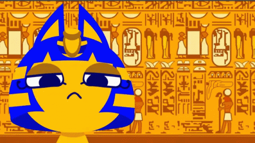 Head Swagging Cute Ankha GIF