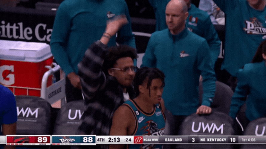 Head Tap Detroit Pistons Cade Cunningham GIF