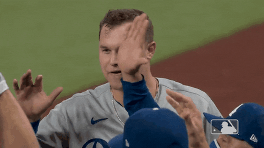 Head Tap Dodgers Joc Pederson GIF