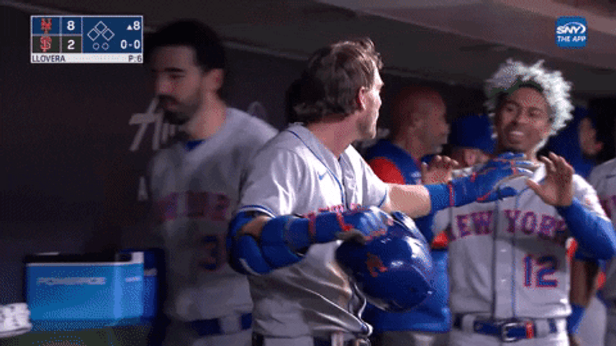 Head Tap Francisco Lindor And Jeff McNeil GIF