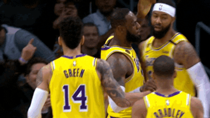 Head Tap Lebron James Lakers GIF