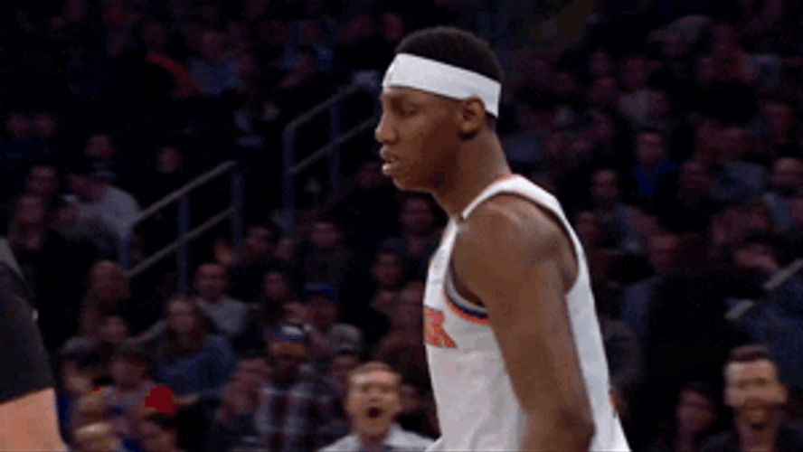 Head Tap Taj Gibson And RJ Barrett GIF